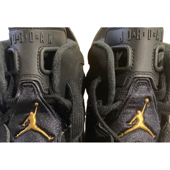 Nike Air Jordan 6 Retro DMP 2020 Youth Black & Gold High-Top Sneakers LIKE NEW - Picture 10 of 13